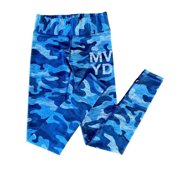 TEREZ for SOULCYCLE Womens Camo Leggings XS X-Small SOUL CYCLE Full Length Blue - Picture 1 of 6